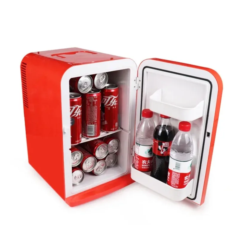 ตู้เย็นEvercool 15l Red Mini Freezer 12v 220v เทอร์โมอิเล็กทริกพลาสติก