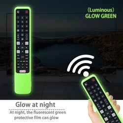 Protective Sheath Cover Fit for TCL TV Remote Control RC802N YUI1 YAI3 YUI2 YU14 YU11 65C2US 75C2US Silicone Soft Control Case