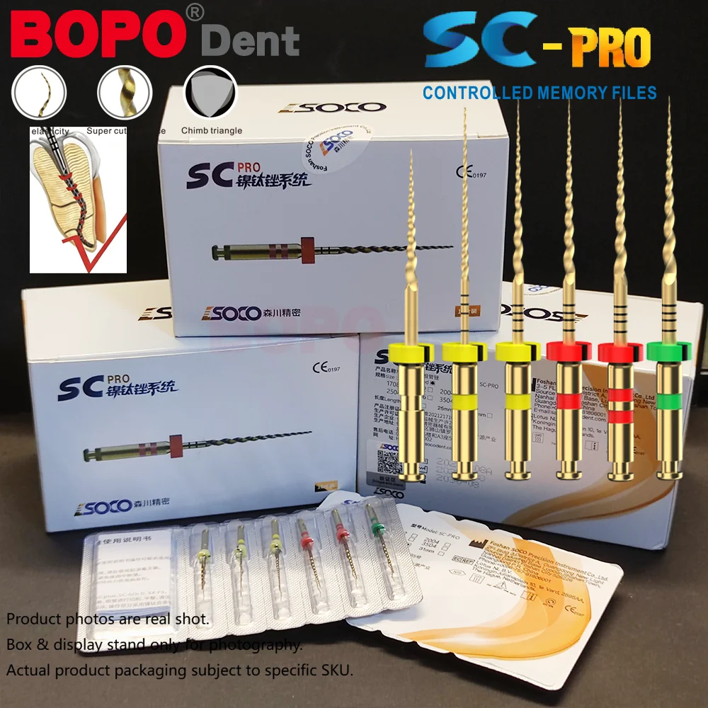 Lime dentaire Endo Coxo SOCO SC Plus, lime endodontique conique pour Canal radiculaire, fichier rotatif activé par la chaleur, Instruments de dentiste flexibles 25mm