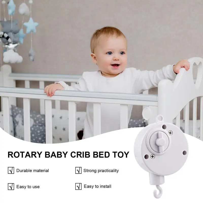 Crib Mobile Arm Rotating Soothing Crib Mobile Arm Practical And Durable Rattles Bracket For Babies Nursery Decor