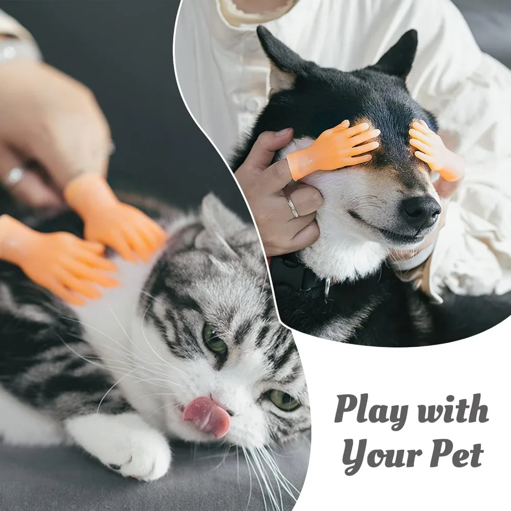 Marionetas de dedo, divertido gato, juguetes interactivos con gestos, Mini guantes de dedo de varios estilos, decoración de Halloween, regalos de fiesta para niños