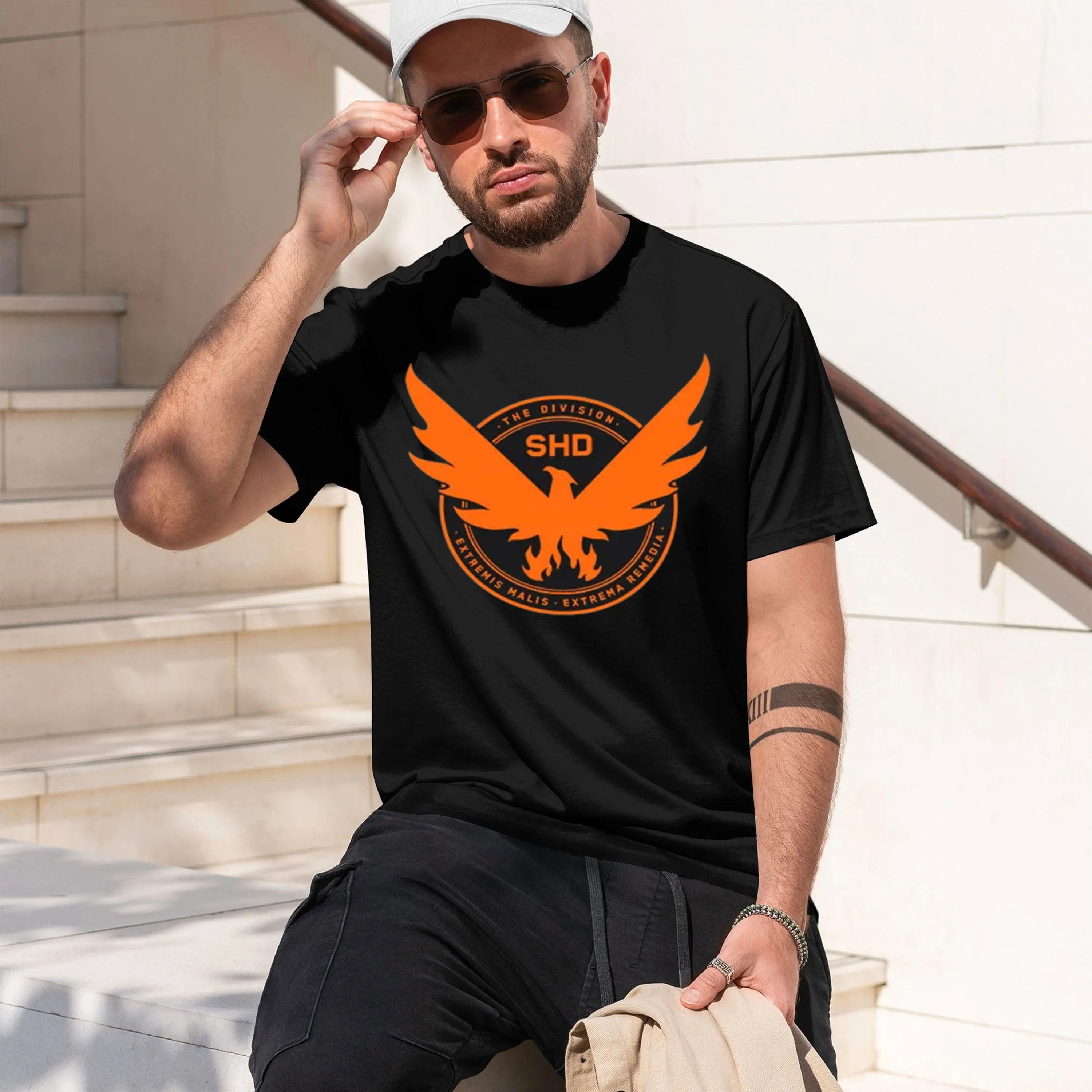 Hot Game Tom Clancy's The Division 2 SHD Tees Short Sve Summer O-neck Male T-shirt Casl Fashion Design Graph Print Mer 2026 New