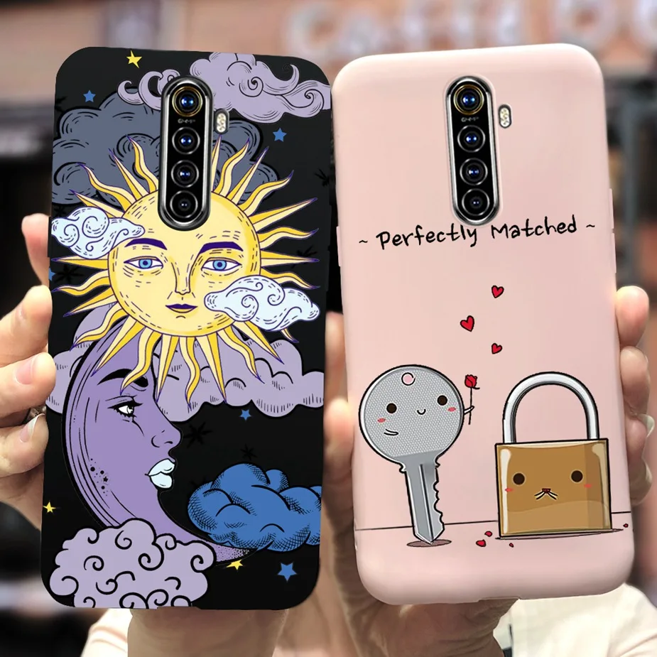 For Oppo Realme X2 Pro Case Stylish Painted Cover Soft Silicone Phone Case For Realme X 2 Pro RealmeX2 Pro RMX1931 Fundas Bumper