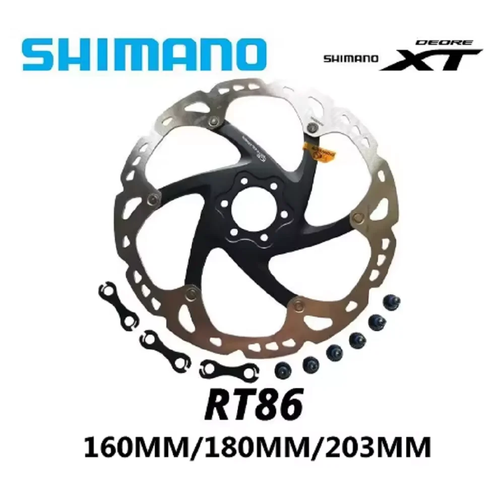 Shimano DEORE XT SM-RT86 Six Nails Brake Disc For MTB Six Nails 160mm 180mm 203mm Brake Disc Brake Rotor disc 203