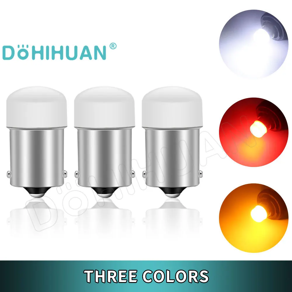 

DOHIHUAN 4PCS Truck Car Light 12V 24V P21W Led Bulb 1157 Strobe 1156 BA15S BAY15D P21/5W R5W R10W Red Flash Brake Reverse Lamps