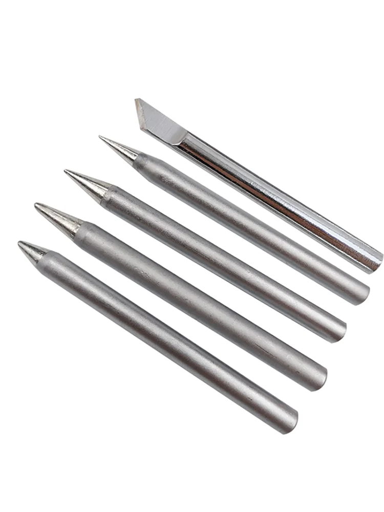 1 pièce, pointe de fer à souder électrique à chauffage externe 30W/40W/60W/80W, pointe de soudage à chauffage externe écologique, pointe diamant noir, tête de fer à souder à pointe solide