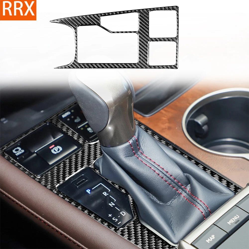 For Lexus RX300 270 200T 450H 2016-2019 Real Carbon Fiber Stickers Central gear shift panel Car Accessories Interior decorative