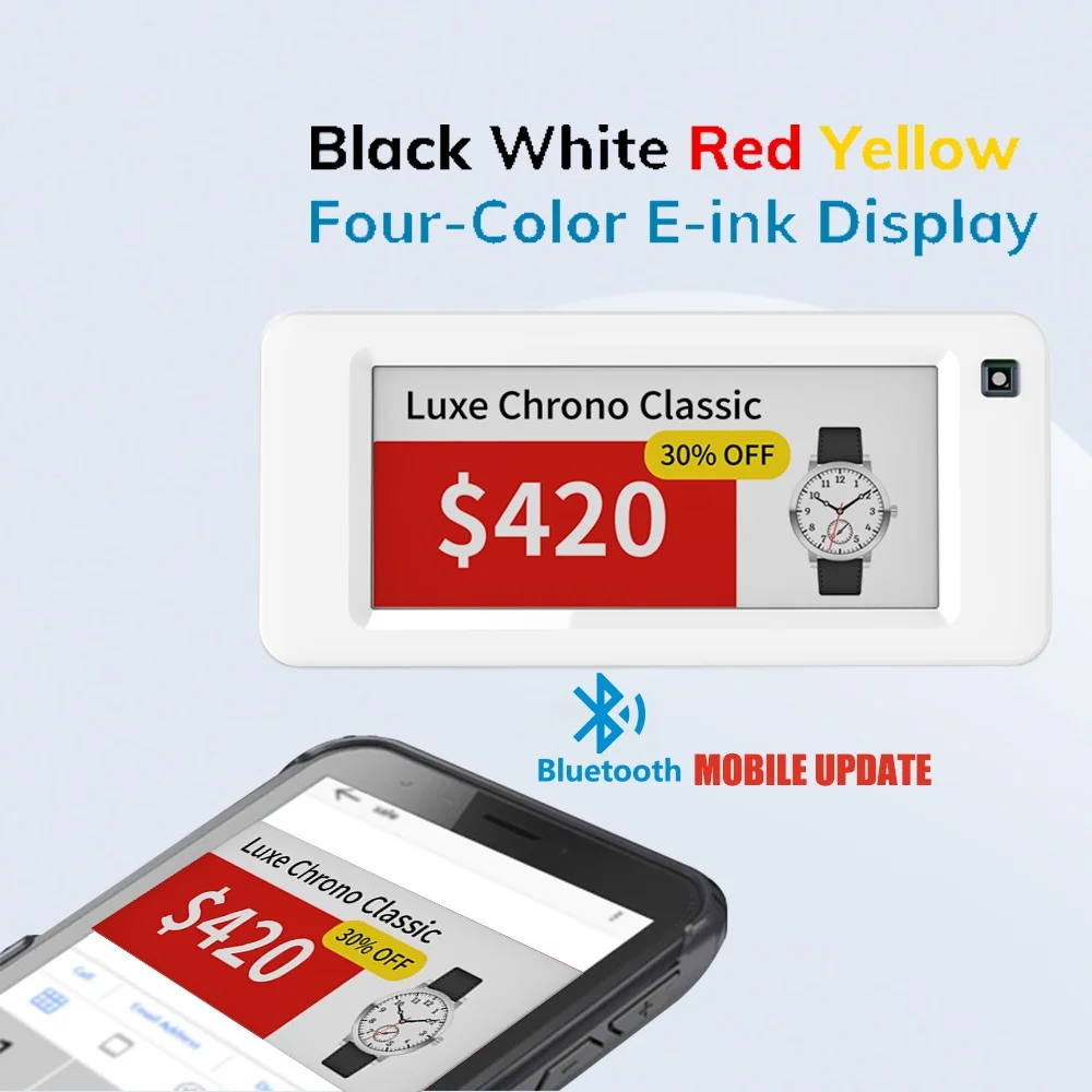 

Mobile Update ESL Epaper Eink Digital Display Electronic Shelf Label for Retail Store