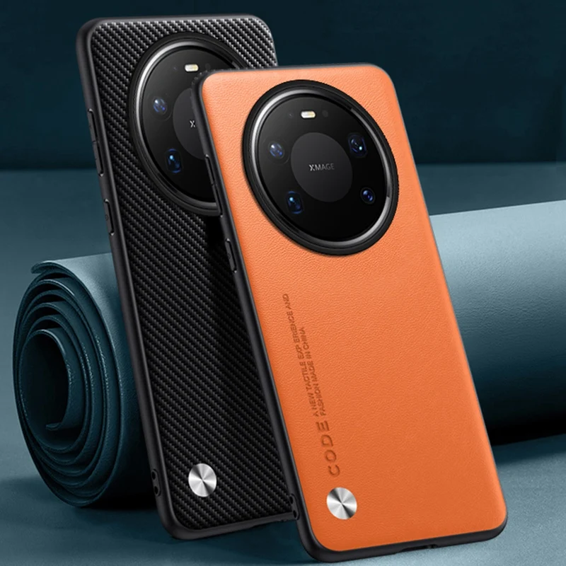 Funda de cuero PU de lujo para Huawei Mate 80 Pro Max, funda trasera de silicona TPU a prueba de golpes, funda protectora para teléfono para Huawei Mate80 Pro