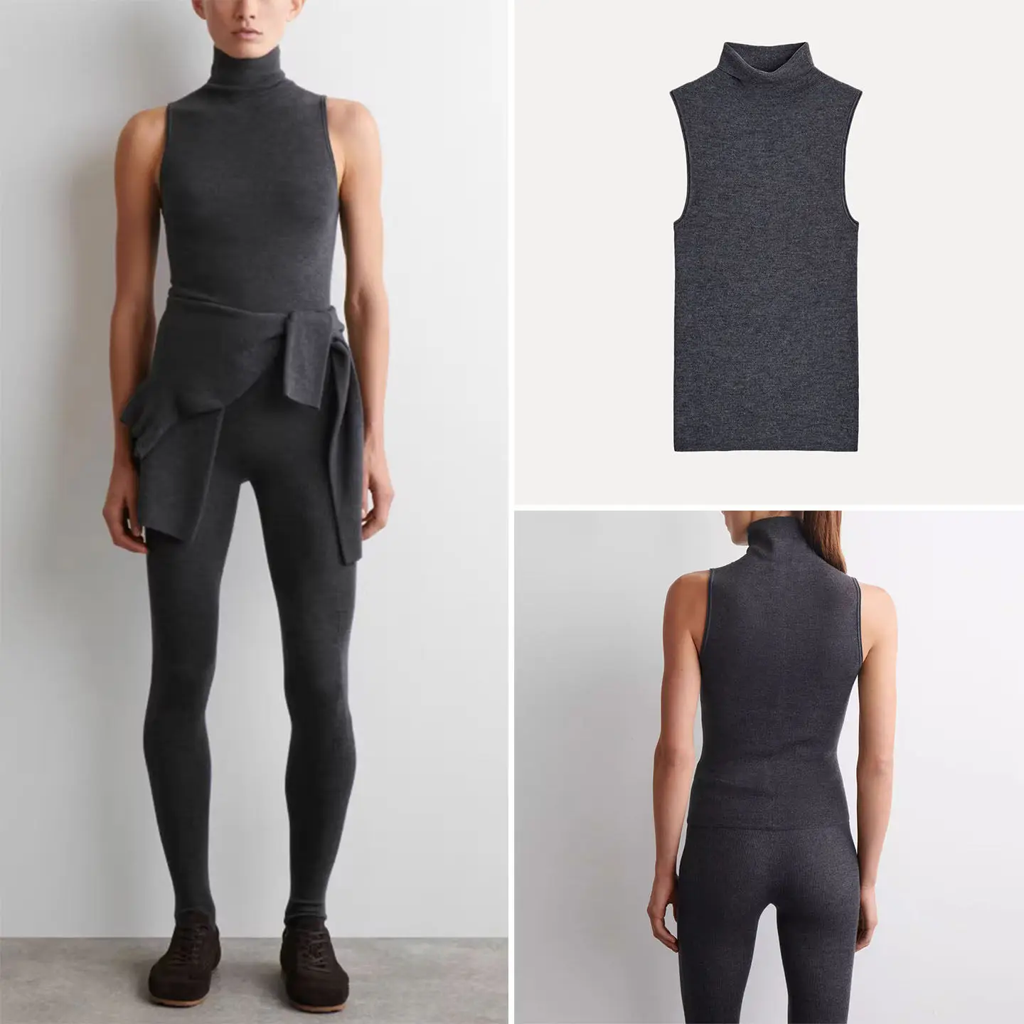 

Женский модный топ Ele Svel с высоким воротником, облегающий крой, бренд Z, другие материалы, новинка зимы 2025, верхняя одежда Sle