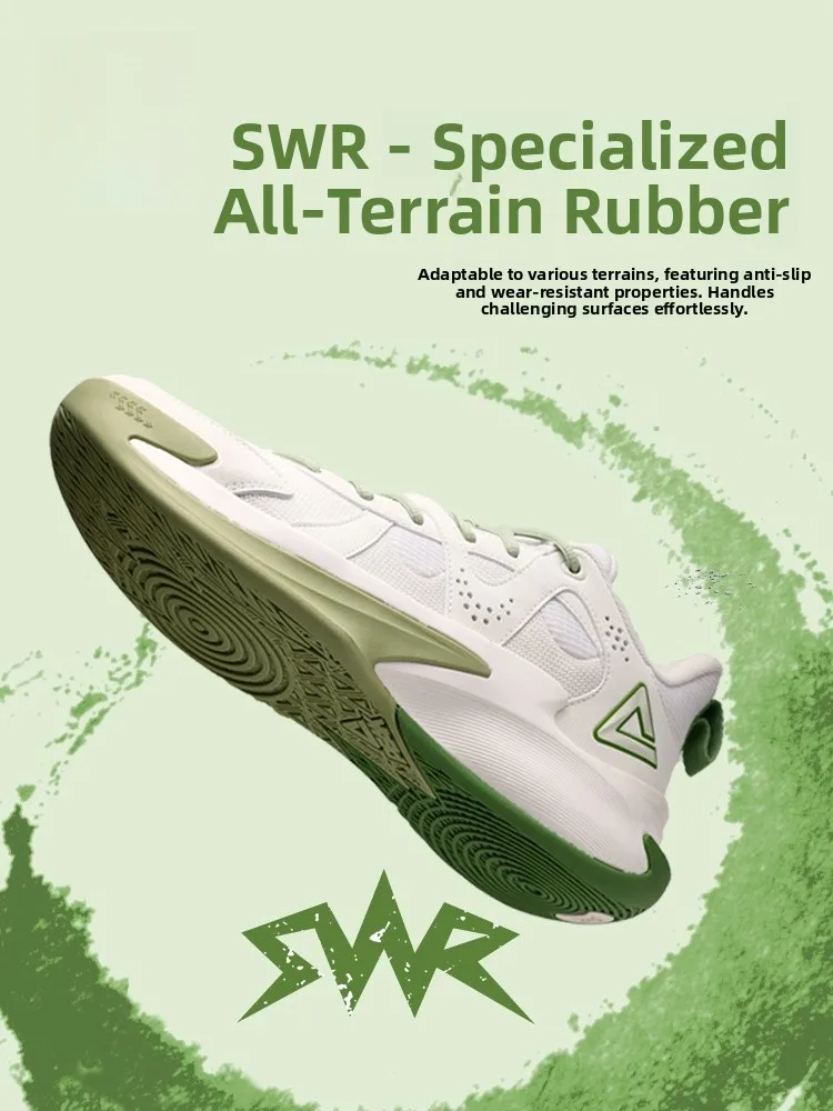 

Peak .0 Baskeall oes Мужская уличная одежда Sports oes o Абсорбционная поддержка с низким верхом Stabili Anti-Slip