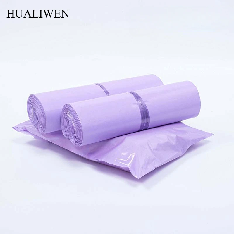 

100 Purple First Grade New Material Express Bags Per Roll, Used for Packaging, Transportation, and Mailing
