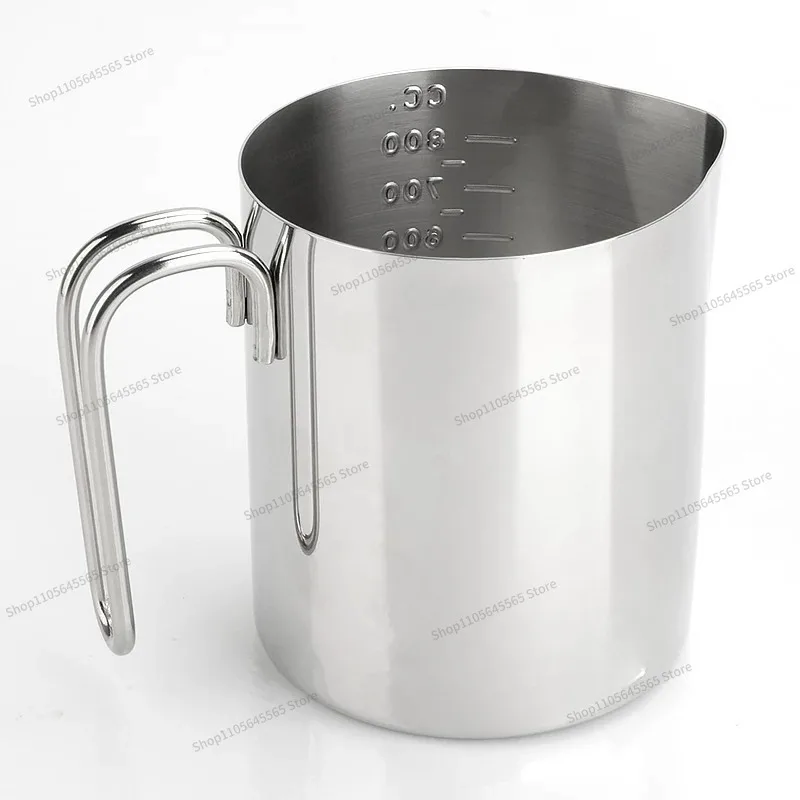For 304 Stainless Steel Measuring Cup with Scale, Home Kitchen Baking Measuring Cup, Coffee Latte Cup