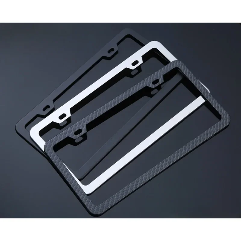 2PCS Motorcycle License Plate Frame Aluminum Alloy Plate Frame Personalized Modification of Bicycle License Plate Frame 