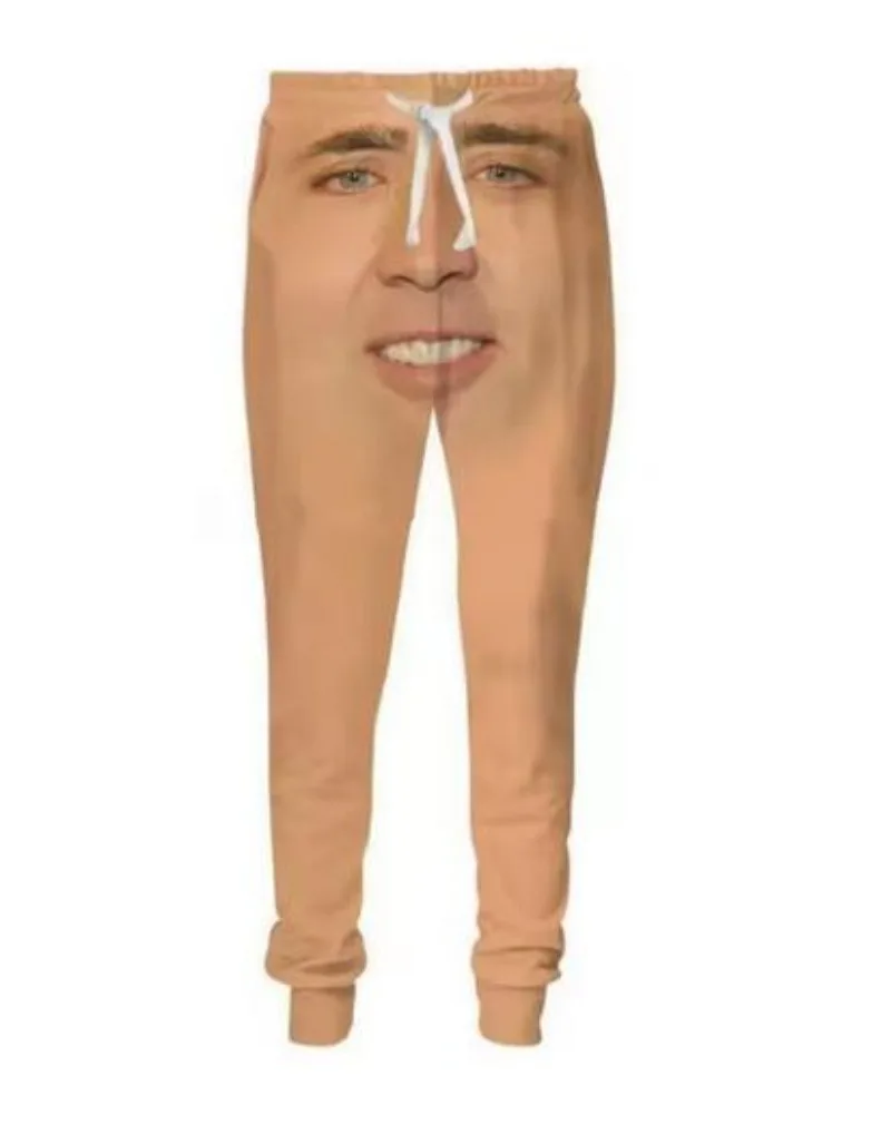 

New 3D Printing Face of Nicolas Cage Fashion Men Women Hip Hop Pants Plus Size S-7XL Streetwear