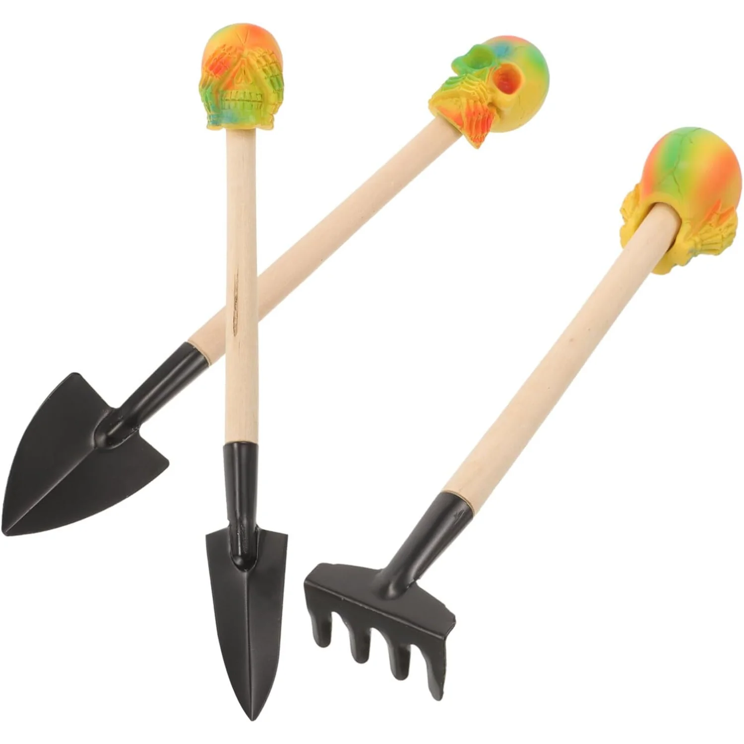 Mini Gardening Tools  1 Set Miniature Rake Trowel and Shovel Portable Garden Hand Tools Set for Fairy Garden  Succulents Terrari