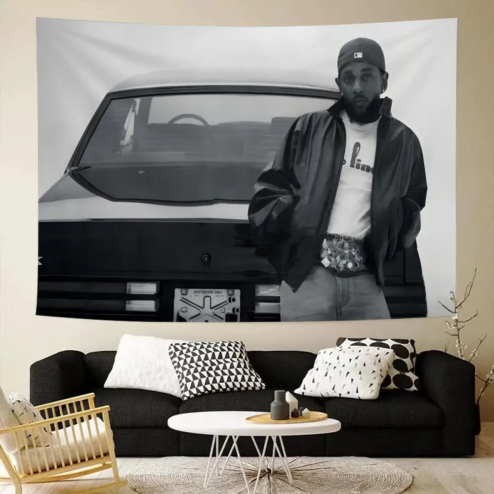 Hipop k-kendrick K.DOT lamar alright Tapestry House Bedroom Living Bar Garden Microfiber Decoration Background