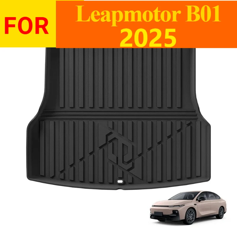 New Products Premium waterproof non-slip 3D TPE Rear Trunk Mat for Leapmotor B01 2025，All Weather Dustproof Black Interior