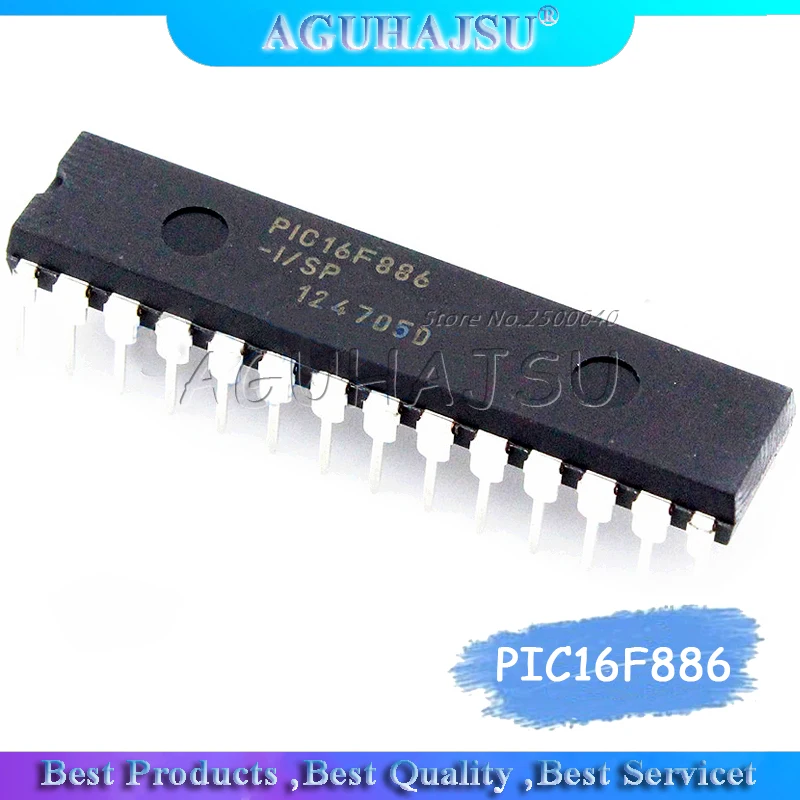 1PCS PIC16F886-I/SP PIC16F886 DIP28 Microcontroller