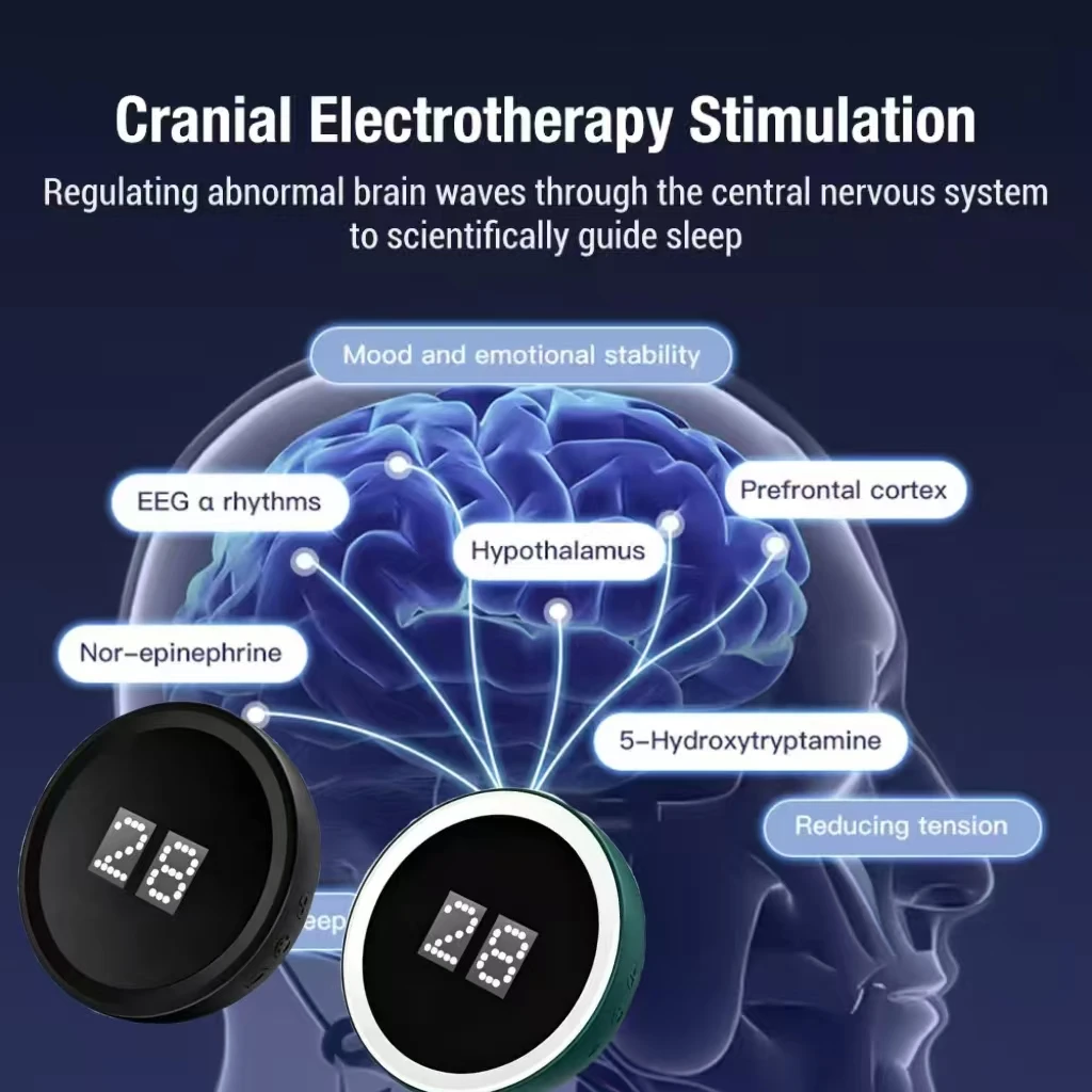 Ear Clip CES Sleep Aid Device, Microcurrent Acupuncture for Insomnia, Headache & Anxiety Relief Fast Sleep