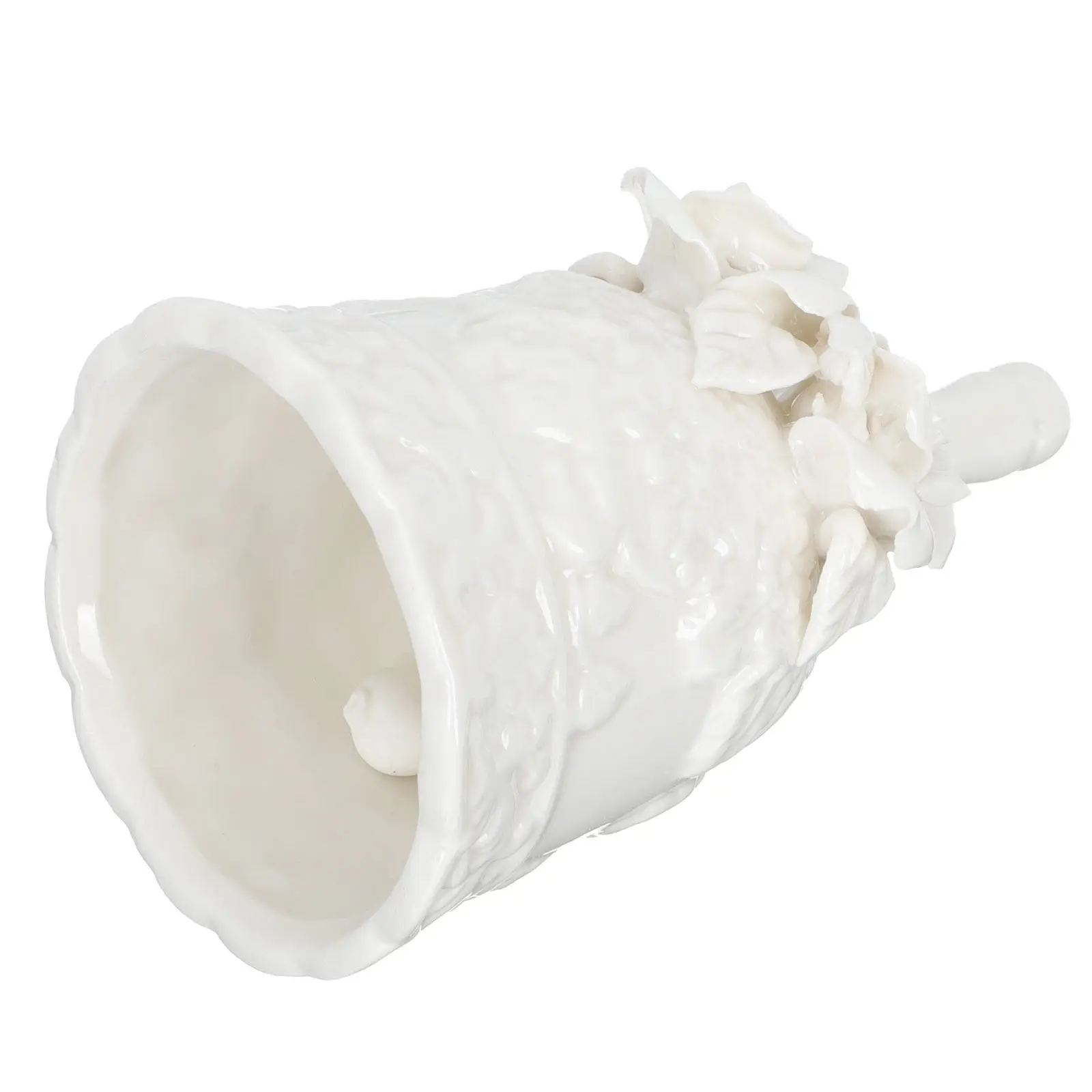 Handcrafted Ceramic Call Bell for Restaurant Bar Cafe Hotel – Crisp Clear Sound, Vintage Desktop Decor
