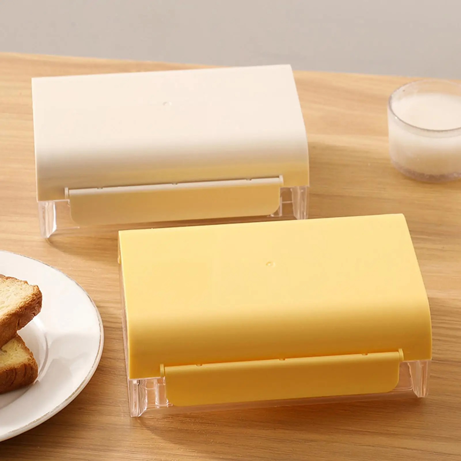 

Butter Dish Airtight Storage Modern with Cutter Fridge Cheese Container Butter Tray for Countertop Refrigerator RV Farmhouse