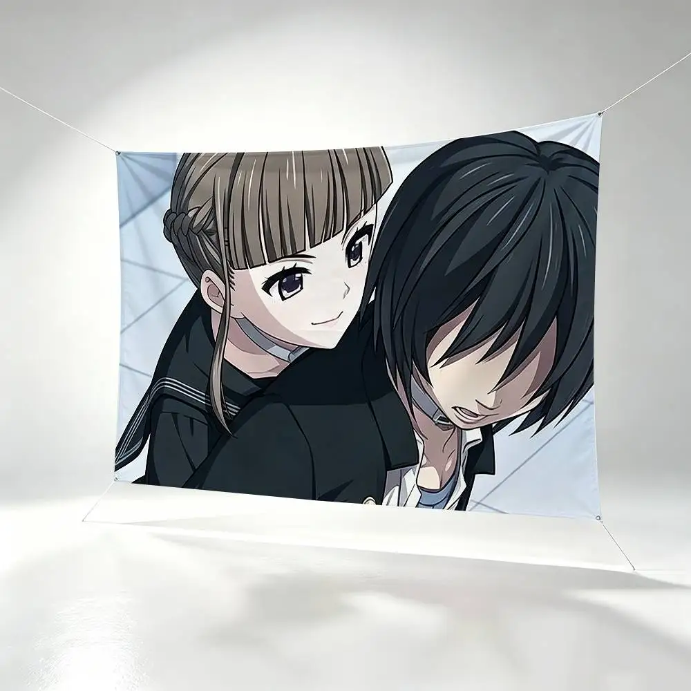 Visual Novel Nemu Manaka Euphoria  Flags Wall Hanging Background Art Banner for Bedroom Home Outdoor Decor