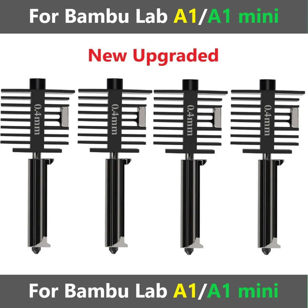 

Hotend For Bambu Lab A1 mini Assembly Hotend Kit 0.2 0.4 0.6 0.8MM Replaceable Nozzle For 3D printer Bamboo Lab A1/A1 mini