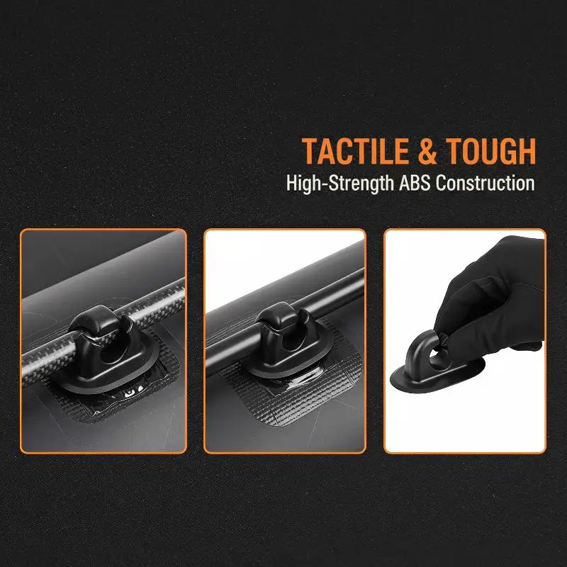 Easy Install Inflatable Boat Paddle Clips Holder PVC Mount Patch for Kayak Dinghy Canoe Fishing Trip