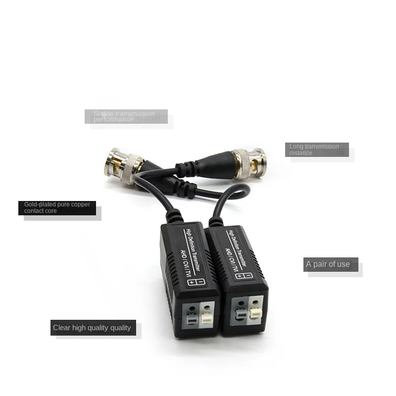 1CH Passive Coaxial HD Twisted Pair Transmitter RJ45 UTP Video Balun For CVI/HDTVI/AHD 1080P 960P 720P CCTV Camera