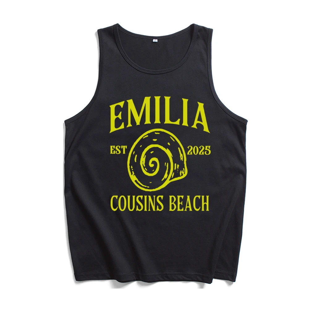 كوزينز بيتش الصيف تحولت الموسم الجميل 3 تانك القمم تي شيرت رجل امرأة الشارع الشهير سترة قميص مروحة هدية