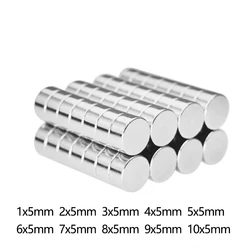 강력한 네오디뮴 자석, 검색 직경 디스크 자석, 10x5mm, 10x5mm, 10x5mm, 10x5mm, 10x5, 1x5, 30, 50, 100PCs 6*5 8*5