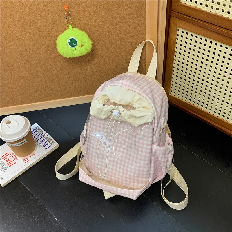 

Tongbao Double Shoulder Crossbody Japanese Style Exquisite High-Value Blue Large Capacity Lightweight Women's Daily Outing Small