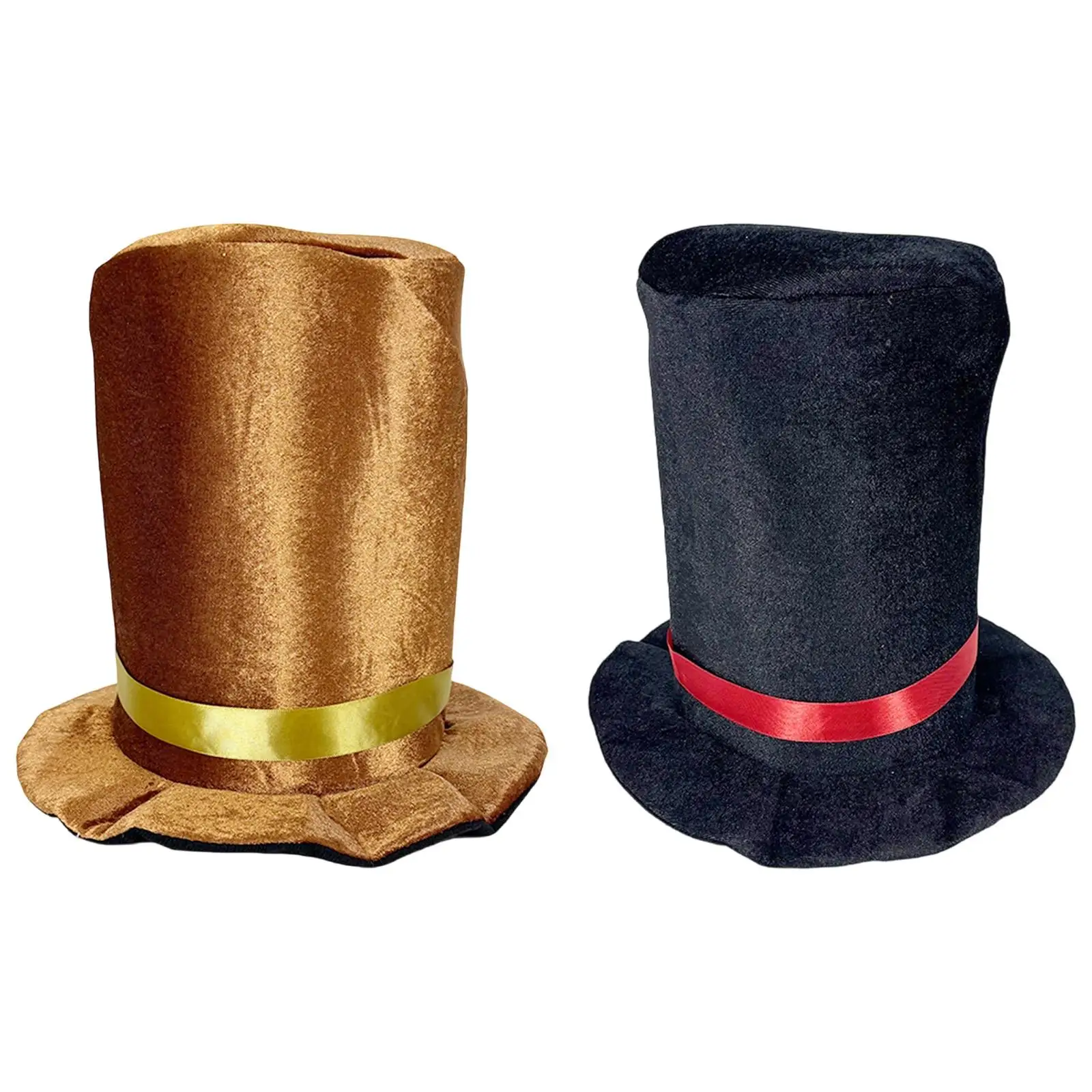 Top Hat Funny Headwear Dress up Black Magician Butler Gentleman Costume Accessory Supplies Party Favors Formal Costume Party Cap