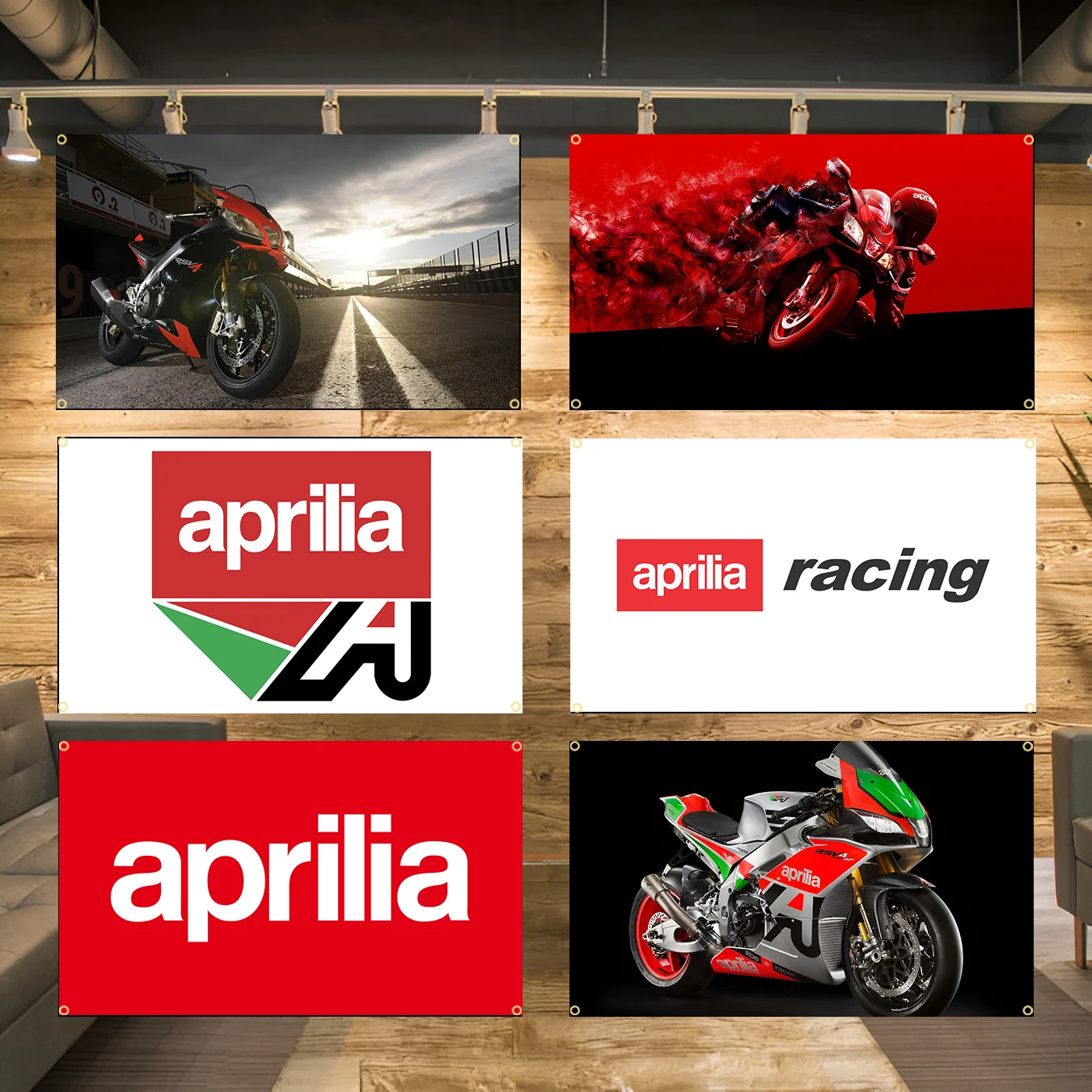 90x150cm 3X5FT Motorcycle A-aprilias Flags Polyester Printed Banner For Decoration