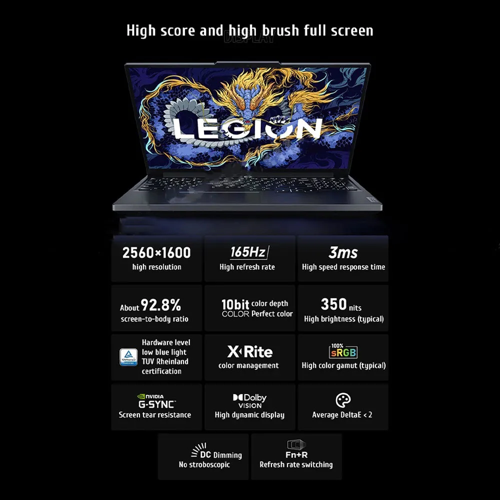 Игровые ноутбуки Lenovo LEGION Y7000 Core i7 13650HX NVIDIA RTX 4060 24 ГБ DDR5 512 ГБ SSD 15,6 дюйма, 144 Гц, офисный ноутбук