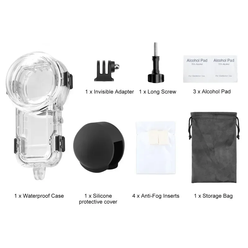 

Invisible X5 Camera Diving Case For Insta360 X5 Sports Camera Sealed Waterproof Housing Shell Button Cover, 60m Underwater
