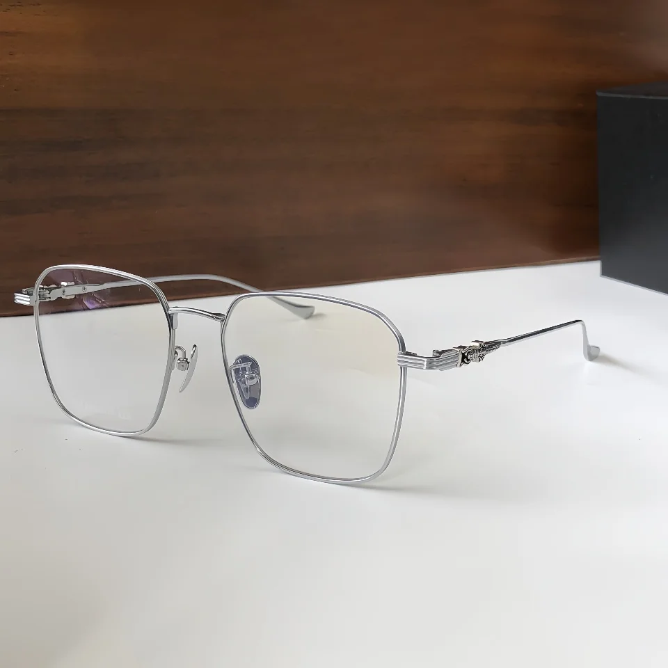 

New Men's Fashion Titanium Alloy Luxury Brand Design Eyeglasses Frame Women's High Quality Prescription Optical Myopia Glasses