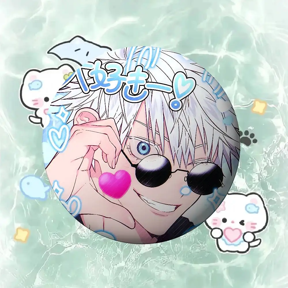 Cute Anime J-Jujutsu-k-Kaisens Kawaii Badge Pins For Friend, Backpack, Clothing, Collectible Accessories, Jewelry Gift