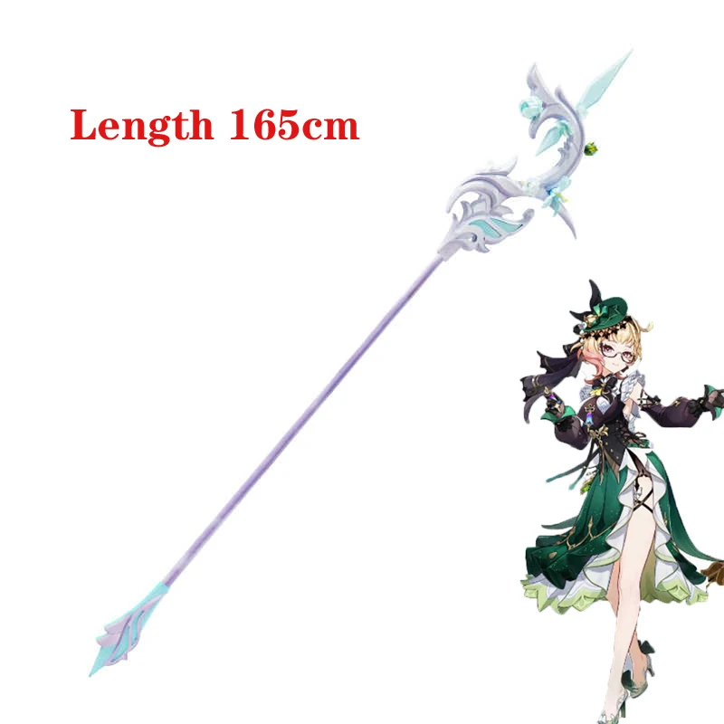 Emilie Cosplay Weapon Props Game Genshin Impact Halloween Cosplay Costumes Props Accessories Weapons Length 165cm