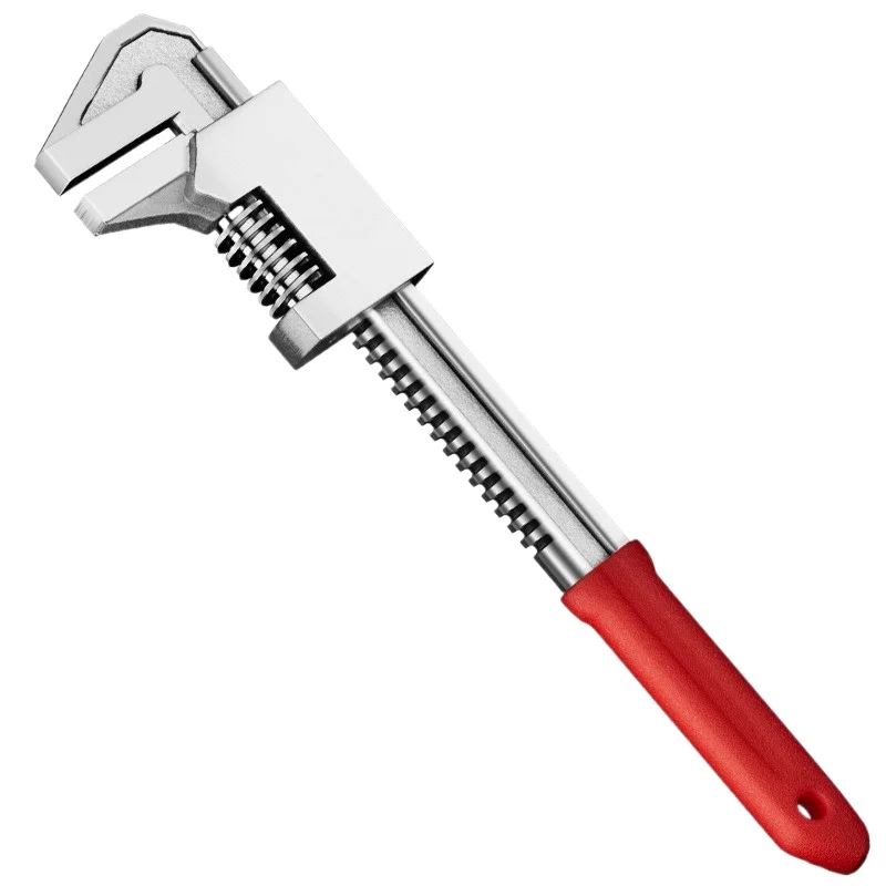 15-Inch F-Type Adjustable Wrench, Multi-Function Pipe Wrench with Large Opening for Plumber & Auto Repair