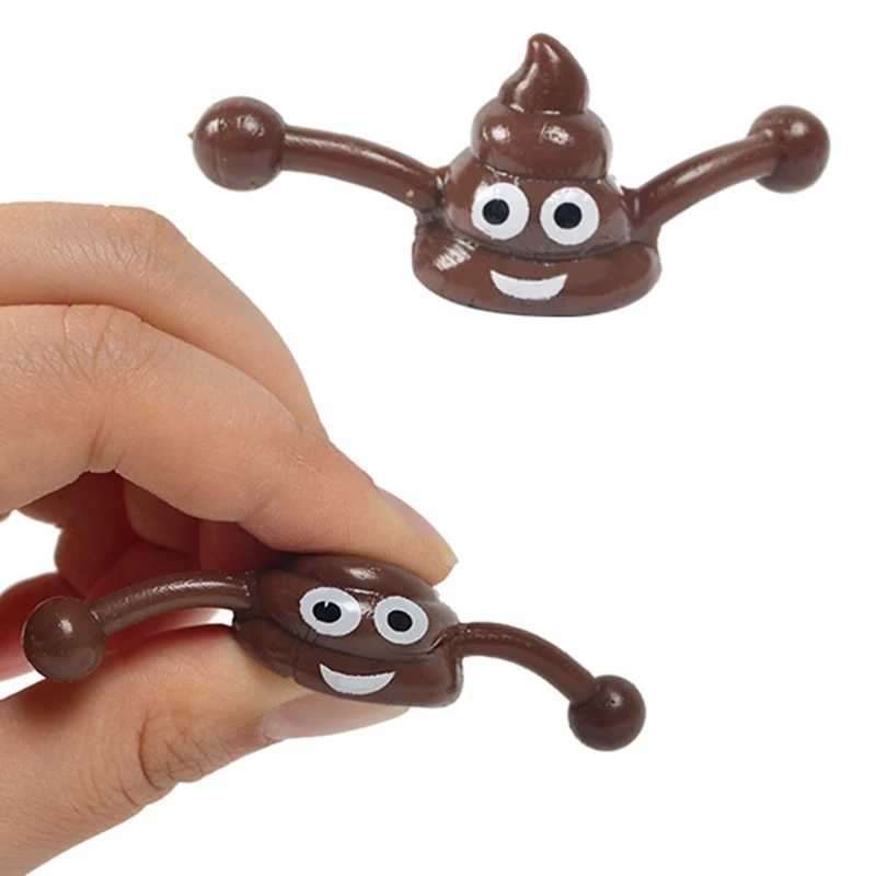 Funny Poop Ejection Toy Slingshot Poop Antistress Gadget Aldult Vent Novelty Children\'s Kids Sticky Stool Stretchy Party Favors