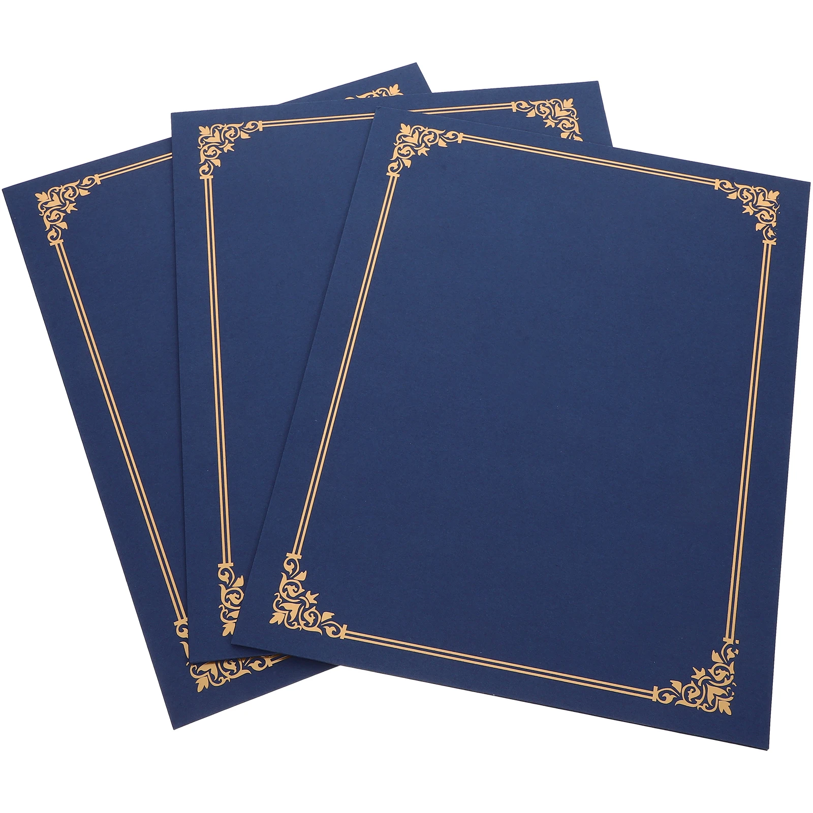 3 Pcs Paper Certificate Holder Folder Document Protector Award Envelope Diploma File Case Rounded Corner Lightweight