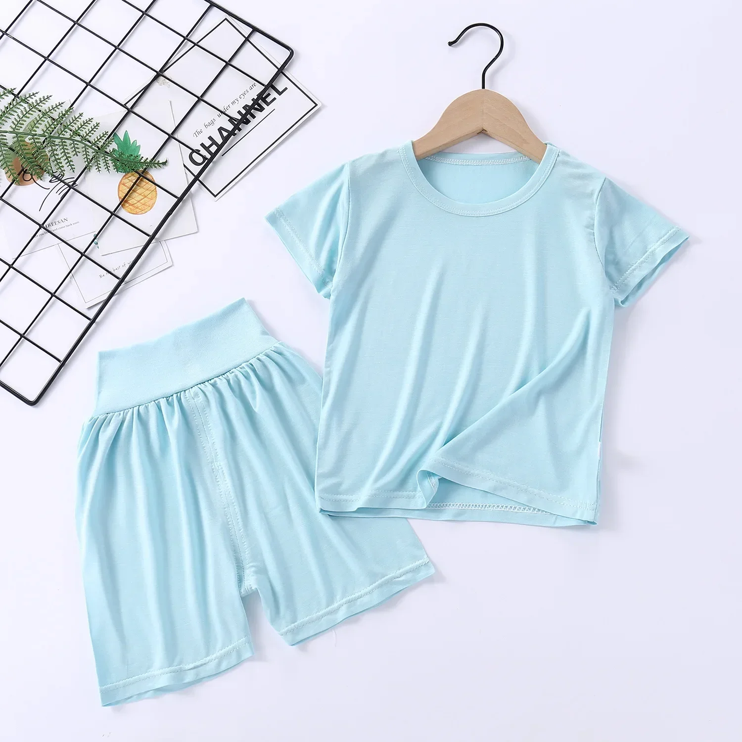 Spring Summer Baby Girls Clothes Pajamas Sets Kids Boy Modal Homewear Modal Nightwear Children's Indoor Clothing Pijamas Suit - view 2