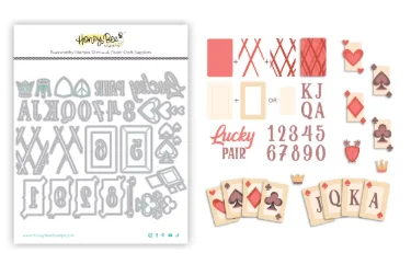 

2025 New Love Wins Jackpot Hearts Lucky Alphabet Numbers Bee Metal Cutting Dies For DIY Decorating Scrapbook Paper Card Album