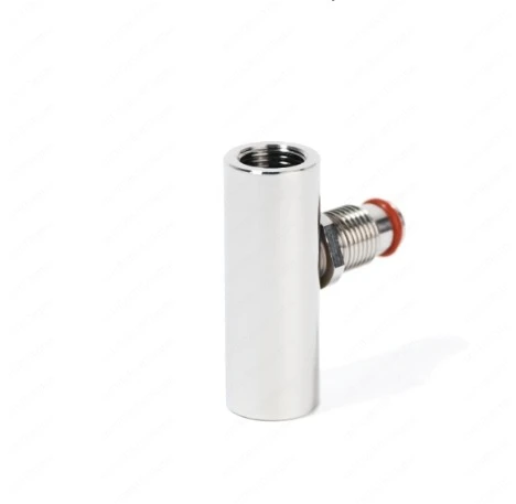 G1/8 Tee Mechanical Pressure Gauge Set with T-Connector for Hydraulic & Pneumatic Systems