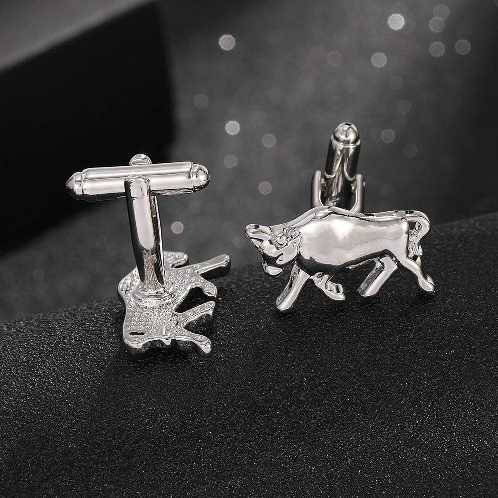 Animal Collection Drache Elefant Kuh Dinosaurier Eisbär Koala Manschettenknöpfe für Männer Hemd Anzug Schmuck Zubehör – Detail 6