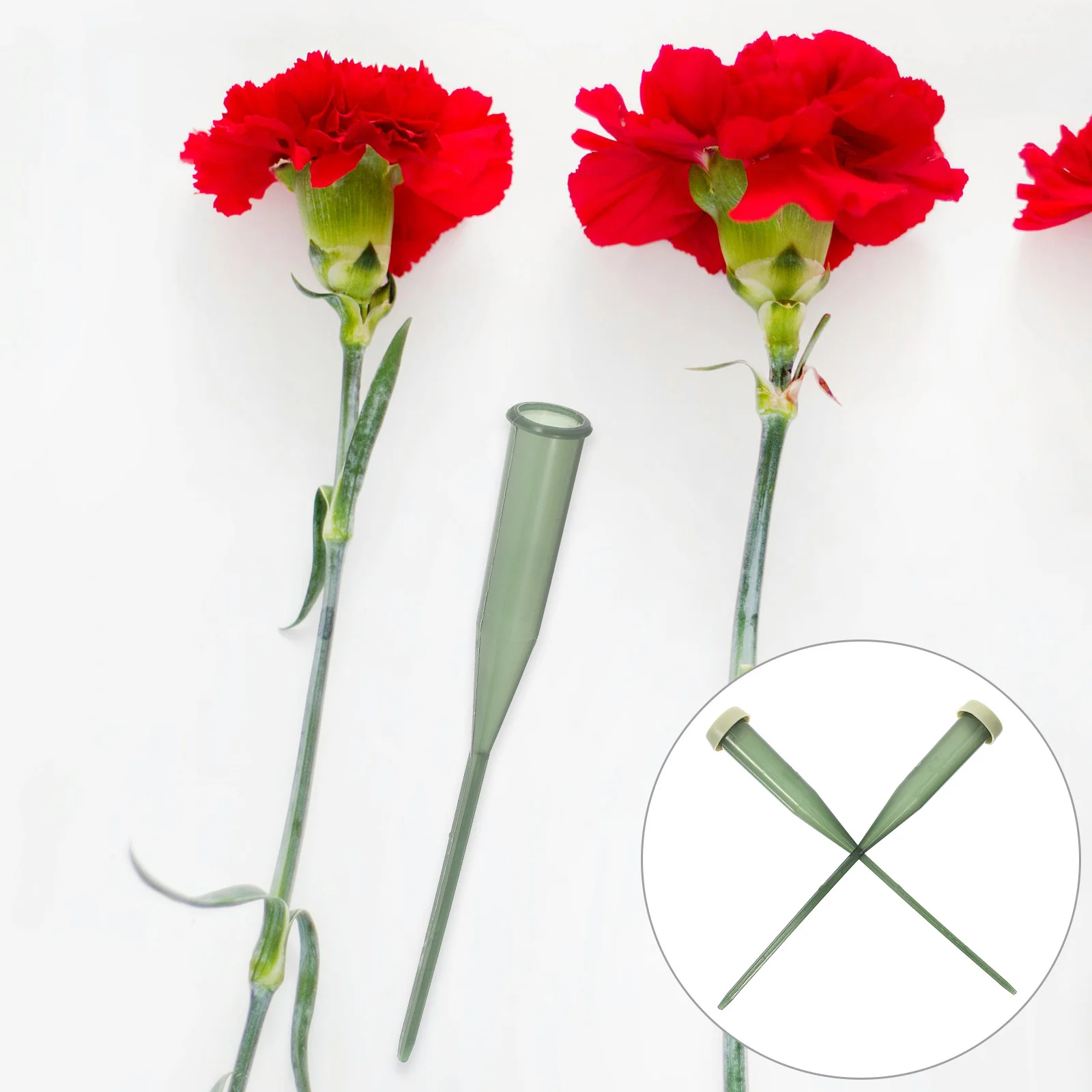 

25Pcs Flower Preservation Tubes Floral Water Tubes Plastic Nutrition Vials for Fresh Flower Arrangement Florist Supplies