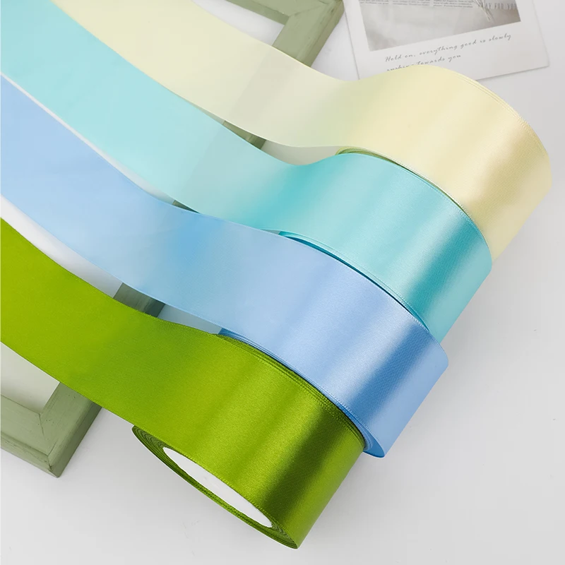 

22meters/Roll 50mm Satin Ribbons Wedding Gift Wrapping Ribbons Bow for DIY Crafts Polyester Clothing Decoration Accessories