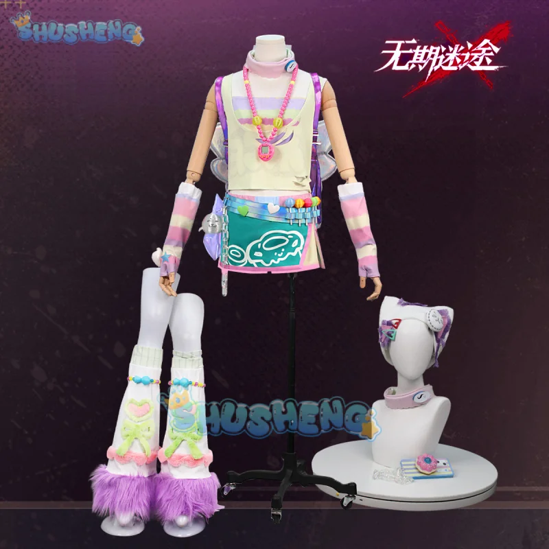 

Path To Nowhere Poffy Cosplay Costume Uniform Outfit Headwear Backpack Hat Halloween Party for Women Role Play Props